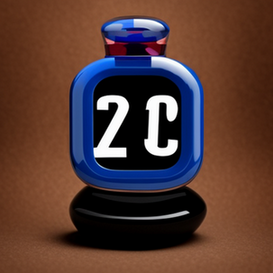 A stylized, abstract image of a Viagra pill, overlaid with a clock to symbolize the fight against male aging